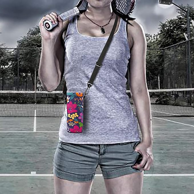 AUPET Water Bottle Bag Carrier,24oz/32oz Insulated Neoprene bottle Sling Holder Case Pouch Cover for 1000ML/750ML Bottles with Shoulder Strap for walking