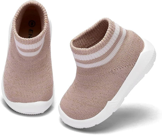 Engtoy Baby Shoes & Socks - Non-Slip Breathable Slippers with Soft Rubber Sole - Baby Boys & Girls Slip On Sneakers