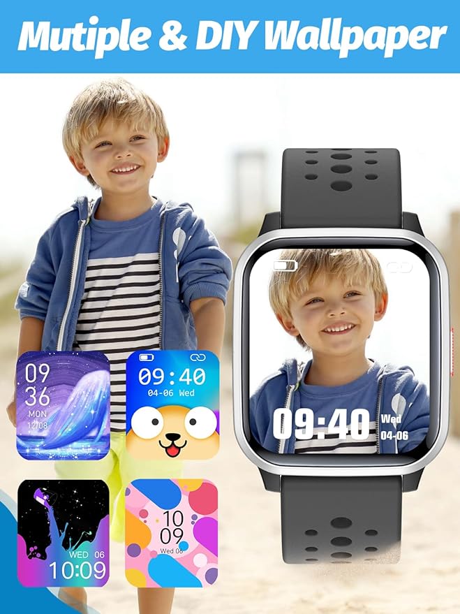 Kids Smart Watch Girls Boys, SmartWatch for Kids Smart Watch Gifts for 4-16 Years Old with Sleep Mode 19 Sports Mode Pedometer Birthday Gift for Boys Girls
