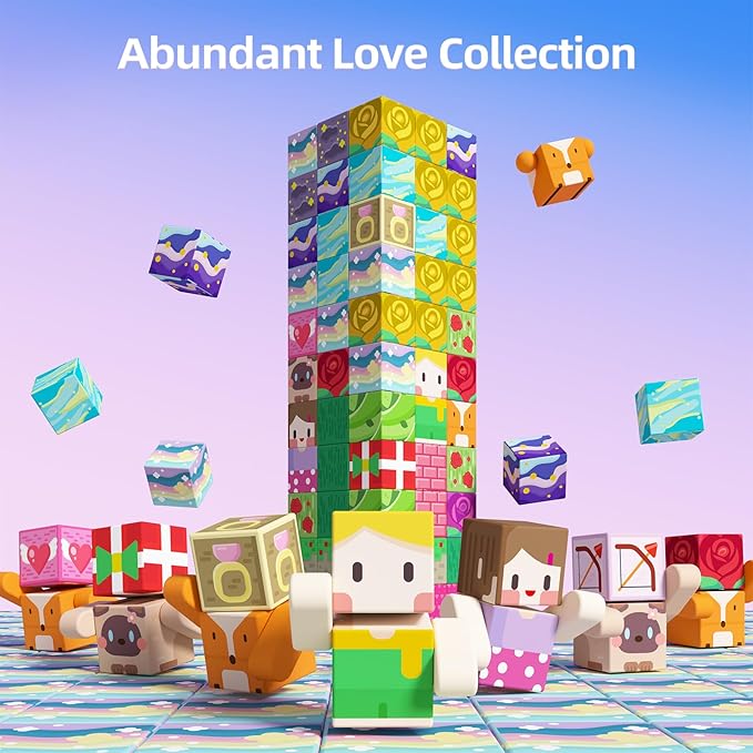 GobiDex 100PCS Magnetic Blocks Princess Building Toys for Girls Age 3+, Game-Based Build MagWonder with STEM Magnet Construction Set, Sensory Gifts for Kids Birthday (1 inch)