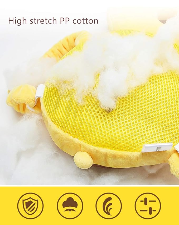 Feidoog Baby Head Protector Cushion Backpack with 3 Knee Pads for Walking & Crawling,Bee