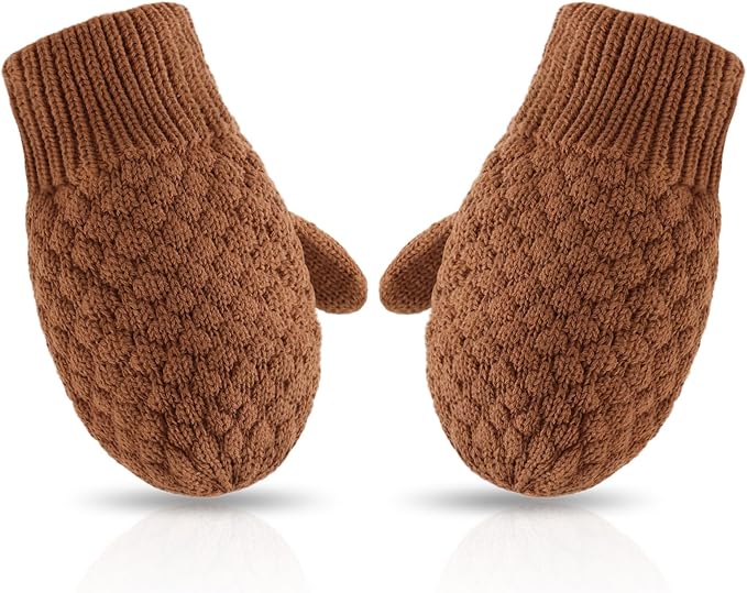 Baby Knit Mittens Toddler Boys Girls Gloves Winter Infant Newborn No Scratch Mitten 0-3 Years