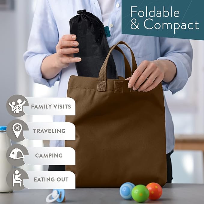 Baby Portable High Chair for Travel | Essential Travel Highchair | Baby Chair Harness