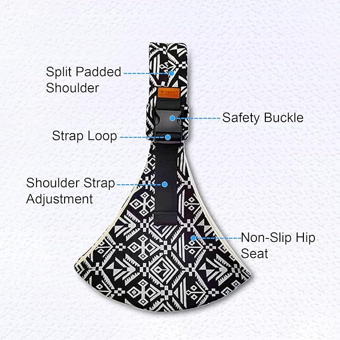 Baby Sling Carrier Newborn to Toddler Adjustable One-Shoulder Design with Hip Seat Support, Labor-Saving Baby Wraps Carrier 10-30 lbs(Mesh,Gray)