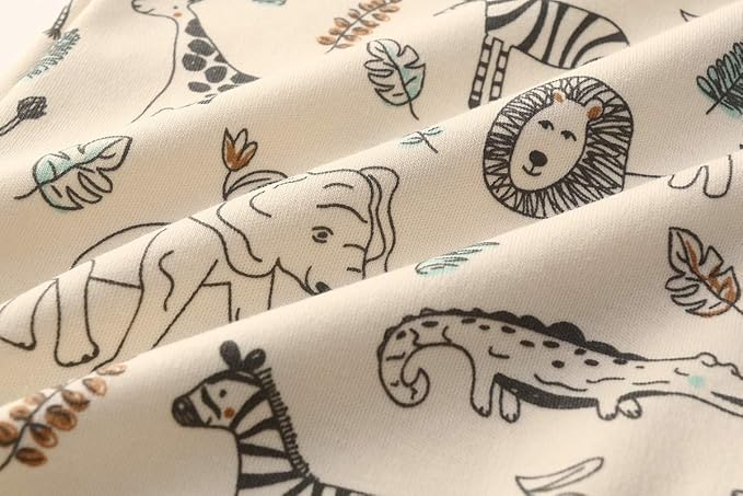 Kiddiezoom Baby and Toddler Boys'Snug Fit Footed One-Piece Romper Jumpsuit Cotton Cotton Footed Outfit