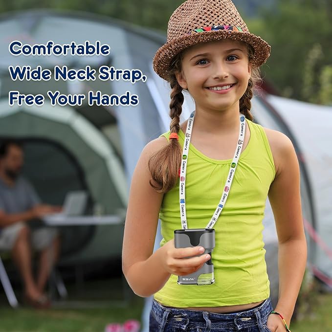 1000X Handheld Microscope for Kids 4K 2.0" Screen Rechargeable Mini Pocket Digital Microscopes w/Slides Kit Portable Edu Gift Age 4-6 8-12 Children Students (Grey)