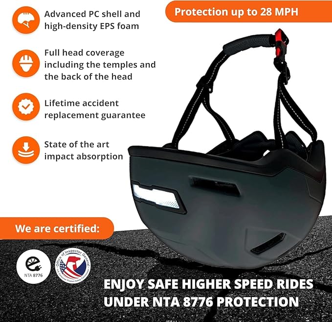 Kid Bike Helmets for Boys and Girls | Fit Head 51-54cm Circumference | CPSC & NTA-8776 Dual Certified | Multi-Sport Helmets with LED Lights, Magnetic Buckle, Detachable Visor