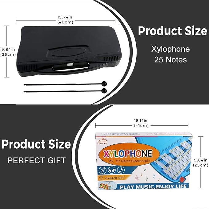 EASTROCK Glockenspiel Xylophone for Kids, Professional Music Teaching, Gifts