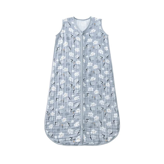 Baby Sleep Sack 2-4 T Baby Wearable Blanket 100% Organic Cotton 0.5 TOG Toddler Sleep Sacks 2- Way Zipper Soft 4 Layers 2T 3T 4T Sheep