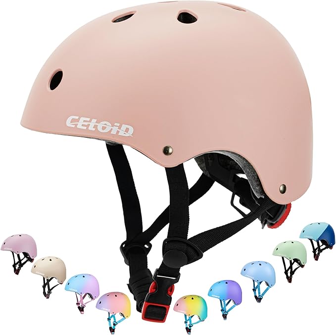 Kids Bike Helmet,Toddler Skateboard Helmets for Ages 2-3-5-8-14 Years Boys Girls，Adjustable Multi-Sport Bicycle Skateboarding Football Roller Skating Scooter Rollerblade Balance Bike Helmet