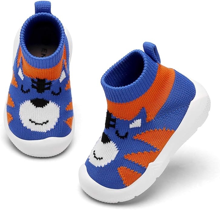 Engtoy Baby Shoes & Socks - Non-Slip Breathable Slippers with Soft Rubber Sole - Baby Boys & Girls Slip On Sneakers