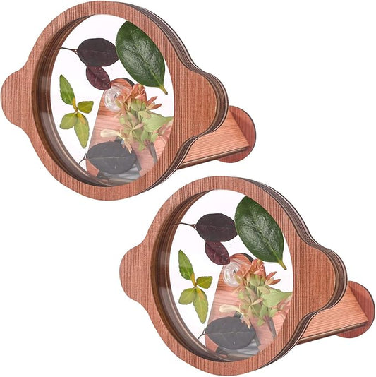 2PCS Natural DIY Kaleidoscope Kit, Outdoor Classic Handmade Education Toys, Magic Wooden Rotating Kaleidoscope Making Set, Best Gift for Nature Lovers (2 Pcs Planets)