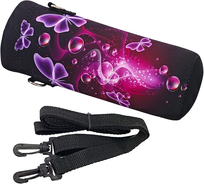 AUPET Water Bottle Bag Carrier,24oz/32oz Insulated Neoprene bottle Sling Holder Case Pouch Cover for 1000ML/750ML Bottles with Shoulder Strap for walking