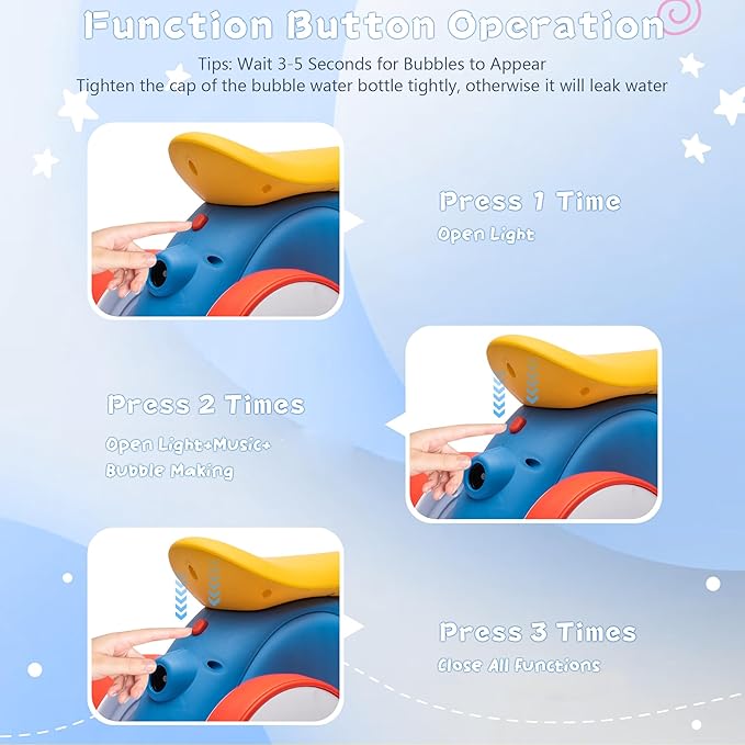 6V Electric Baby Balance Bike for 1 Year Old Boys Girls Ride on Toys 12-48 Months Toddler Balance Bike, 4 Wheels Kids First Bike with Remote Control First Birthday Gifts- Blue&Red