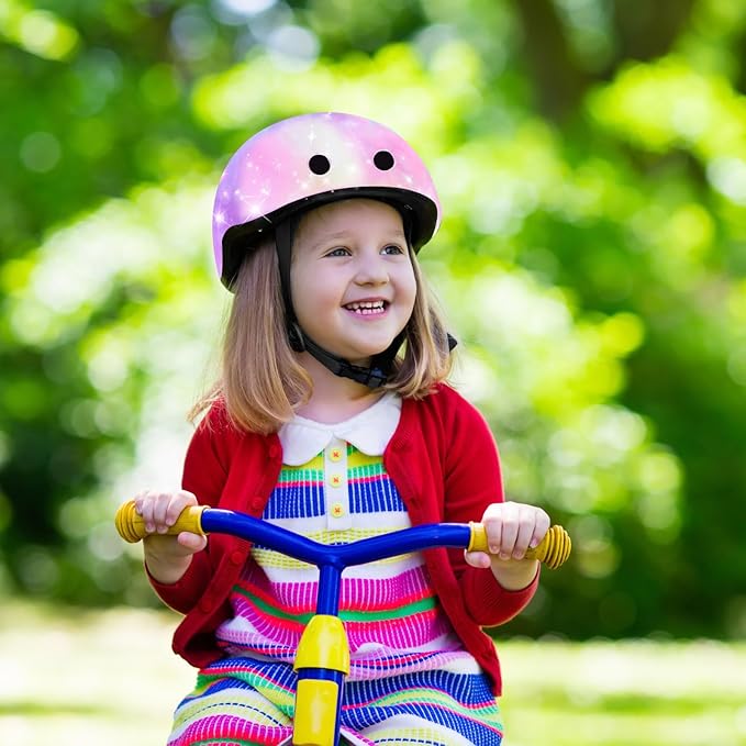 Kids Helmet for 2-3-5-8-14 Ages Girls and Boys, Ventilation and Impact Resistance Toddler Helmet for Multi-Sport Bicycle Scooter Inline Roller Skate and Skateboarding