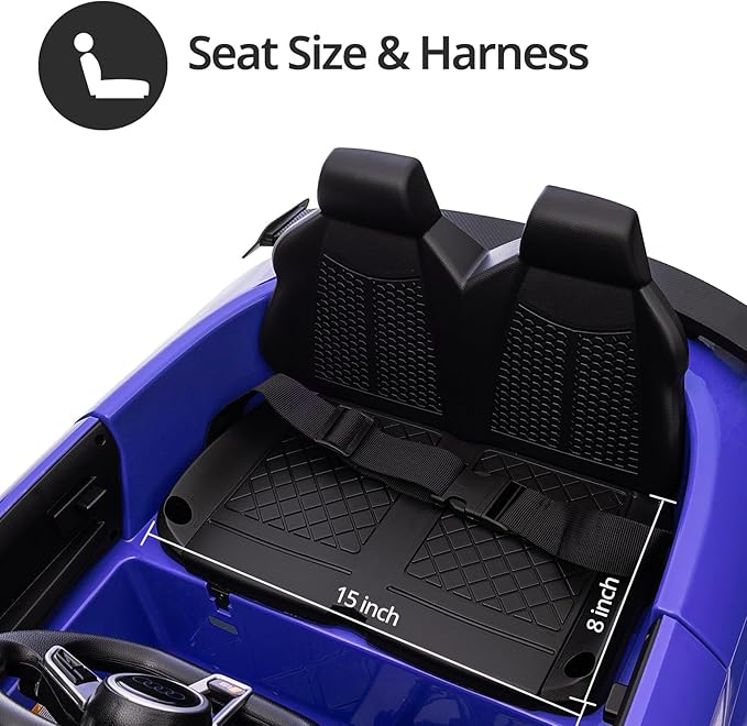 Kids Electric Car, Licensed Audi 6V Kids Ride on Toy Car for Toddlers with Remote - Dark Blue