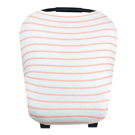 Copper Pearl Multi-Use Cover: Car Seat Covers, Nursing Cover, and Stroller Cover for Sun - Stretchy Fabric, All-Season Use, Stylish Designs, Easy Access for Moms - Lainey