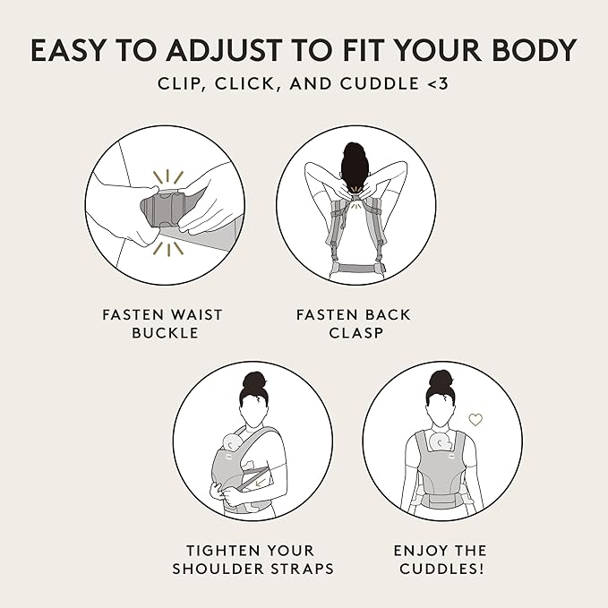 Baby Tula Explore Carriers - Breathable Baby Carrier Newborn to Toddler - Adjustable Toddler Carrier - Multiple Ergonomic Positions Front and Back - Ergonomic Fit for 7-45 lb - Linen, Ash