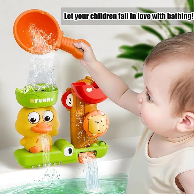 Bath Toys for Kids Ages 1-3,Duck Bath Toy for Babies 6-12 Months,Bath Toys Toddlers 2-4,Bath Tub Toys for 1 2 3 4 Year Old Boys Girls Gifts