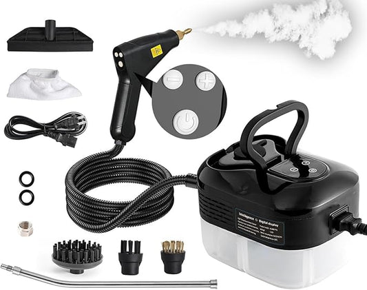 Handheld Steam Cleaner, 2500W Pressurized Multi-Surface Steam Cleaner for Home Use, Car Steamer For Cleaning Auto Detailing Kitchen Floors Tools