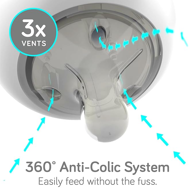 Nanobebe Breastmilk Bottle, Breastfeeding Newborn Breast Like, Anti Colic, Perfect Latch, Preserves Breast Milk nutrients, Twin-Pack Pink