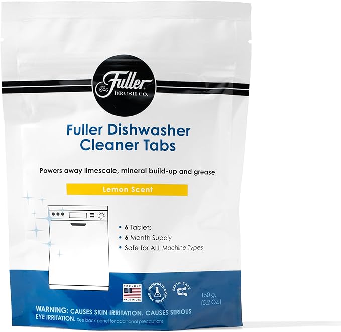 Fuller Dishwasher Cleaner Tabs - Lemon Scent (4)