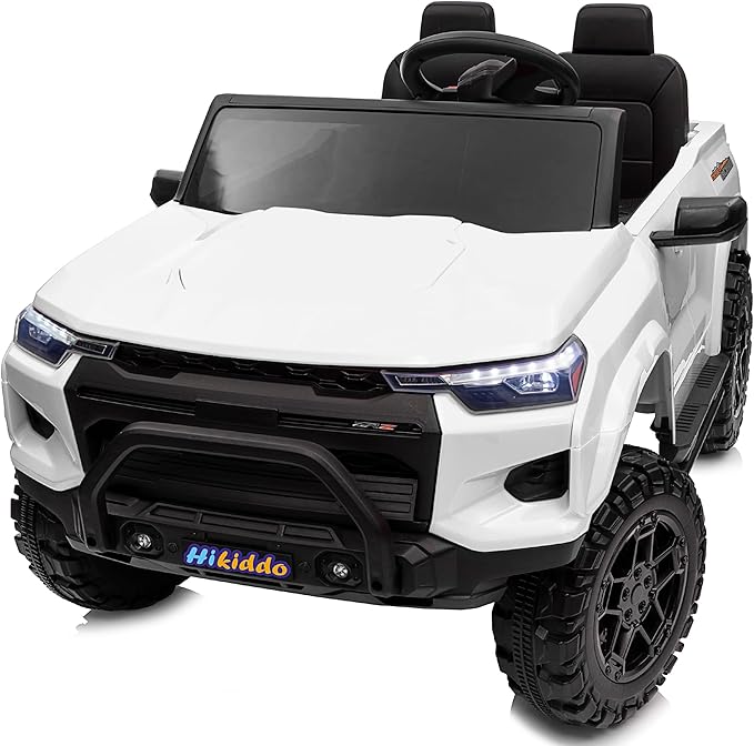 24V 10Ah Ride on Toy for Big Kids, 4WD 2 Seater Electric SUV Kids Car to Drive w/Remote Control, 4x200W Motors - White