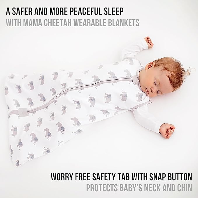 Baby Sleep Sack 1.0 TOG, Organic Cotton Baby Wearable Blanket with Two-Way Zipper, Swaddle Transition Baby Sleeping Bag, All-Season Sleep Sack for Newborn Infant Toddler Boy Girl, 2-Pack, 12-18 Month