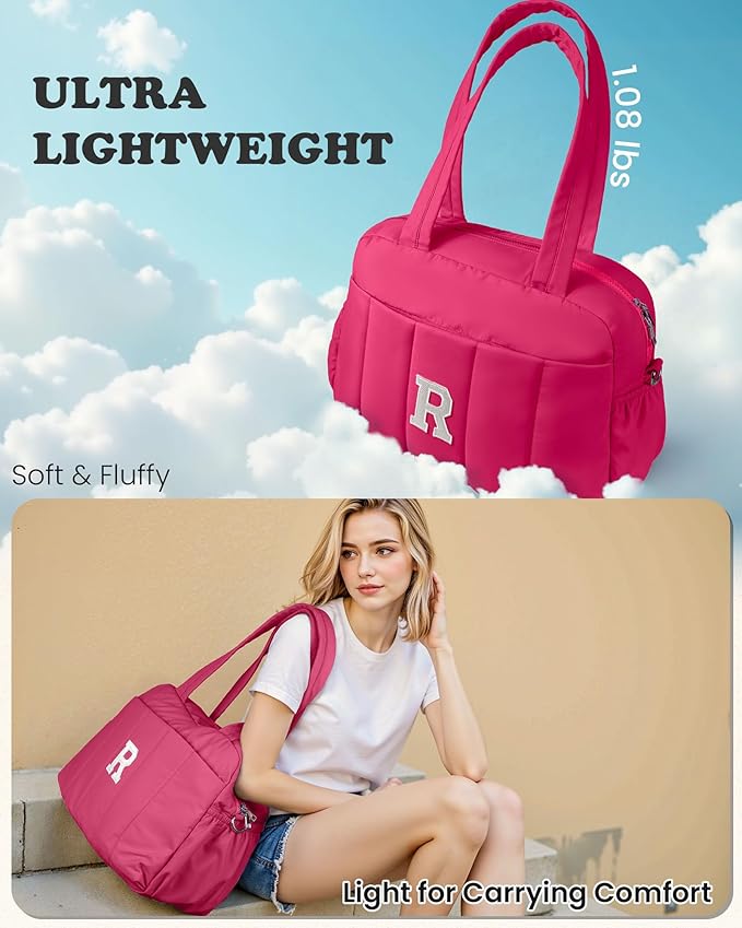 Dance Bag, Kid Weekender Bags，Girl Overnight Bag with Wet Pocket，Gifts for Teen Girls-Lightweight Travel Tote Personalized Cheer Bags with Makeup Pouch