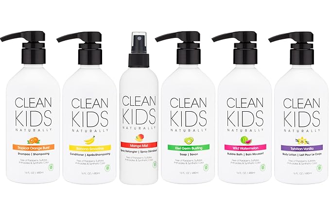 Gabriel Cosmetics Clean Kids Naturally Wild Watermelon 3-in-1 Shampoo, Cleanser & Bubble Bath (16 Fl Oz (1 Bottle), Watermelon 3-in-1)