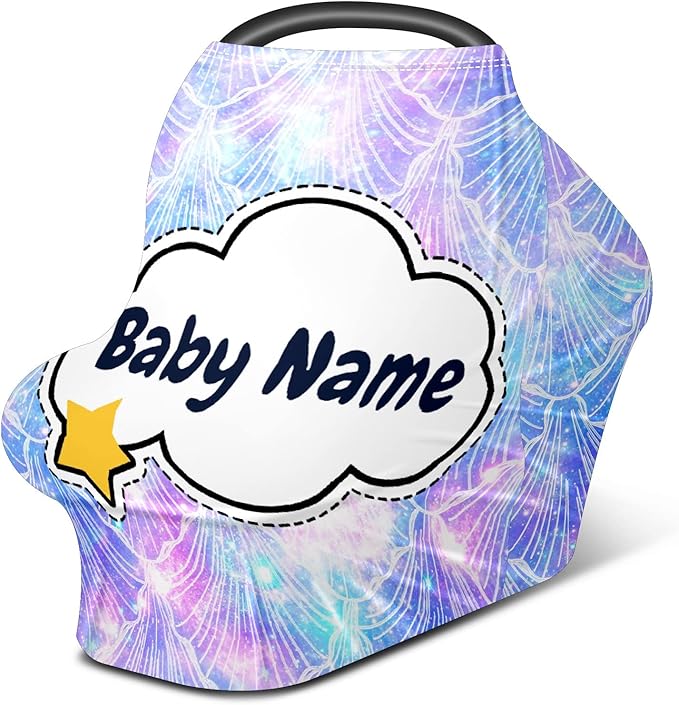 Baby Car Seat Stroller Cover Nursing Cover New Mom Breastfeeding Scarf Soft Stretchy Infant Carrier Cover Car Canopy Coverage