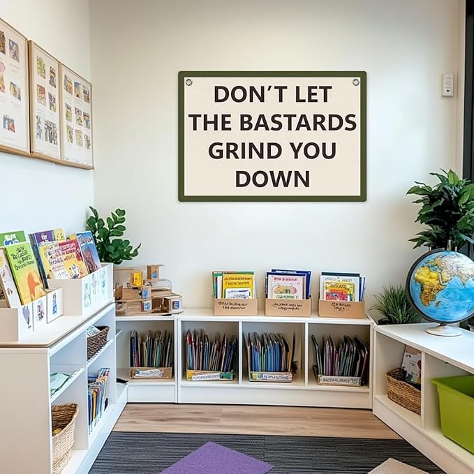 Funny Banner, Inspirational Wall Decor, Positive Affirmations Wall Hanging, Motivational Gifts Banner Flag, Wall Flag Home Living Room Apartment Dorm Office Decor, Banner for Room