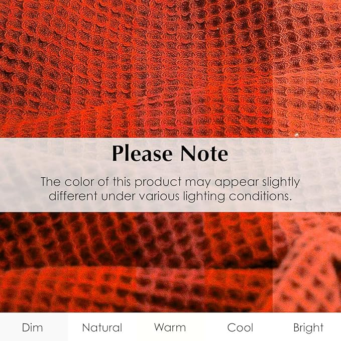 GOTS Certified 100% Organic Cotton Salt Earth Throw Blanket, 90"X 90" Blankets & Throws For Bed, Throw Blanket For Couch,Modern & Cozy Blanket, All Season Waffle Blanket, Soft Blanket (Cinnamon Stick)