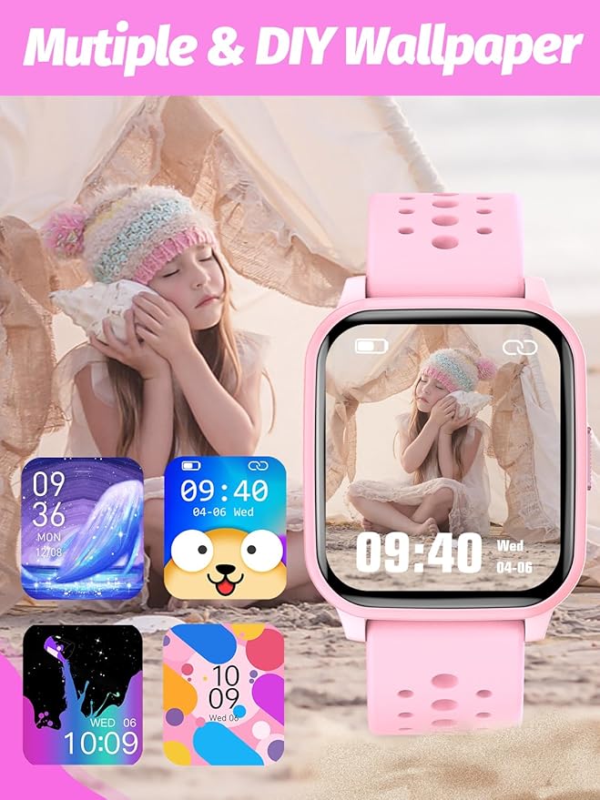 Kids Smart Watch Girls Boys, Smart Watch for Kids Gifts for 4-16 Years Old with Sleep Mode 19 Sports Mode Pedometer Birthday Gift for Boys Girls