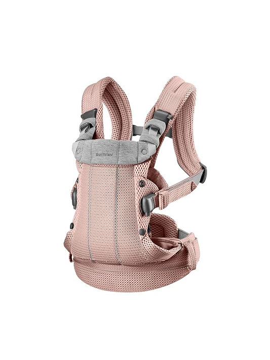 BabyBjörn Baby Carrier Harmony, Dusty Pink, 3D Mesh | 3-in-1 Ergonomic Baby Carrier; Newborn, Facing-in, Outward-Facing, and Back Carrying Positions Supported (7-40 lbs), Newborn to Toddler