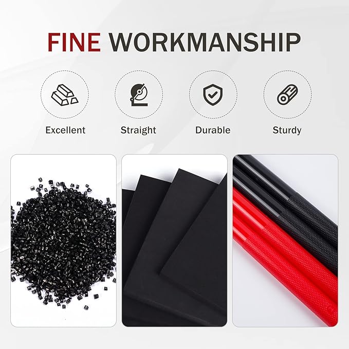 5A Nylon Drumsticks for Kids Adults: Light Durable Drum Sticks Black Red with Anti-Slip Handles for Electronic Drums Exercise Percussion Accessories (2 Pairs)