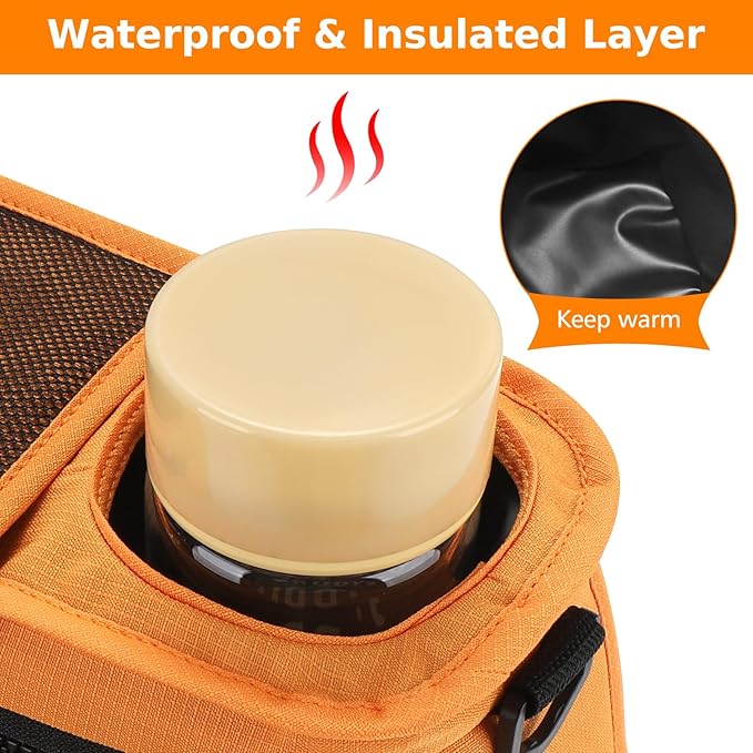 Accmor Universal Stroller Organizer with Insulated Cup Holder Detachable Phone Bag and Shoulder Strap,Stroller Bag Caddy Organizer Fits for Uppababy, Baby Jogger, Britax Strollers