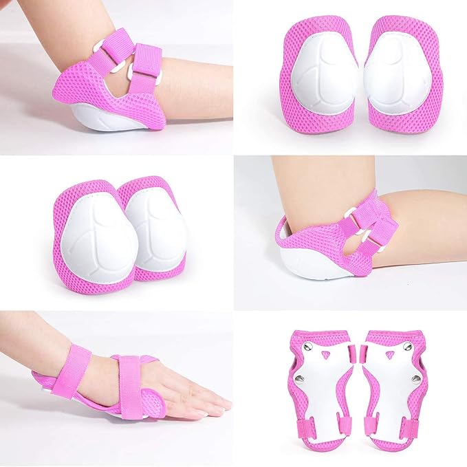 Adjustable Helmet for Ages 3-16 Kids Toddler Boys Girls Youth,Protective Gear with Elbow Knee Wrist Pads for Multi-Sports Skateboarding Bike Riding Scooter Inline skatings Longboard Roller Skate