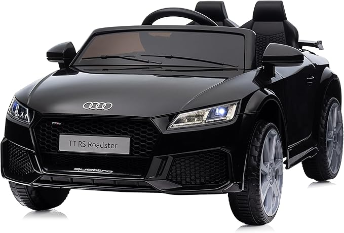 Kids Electric Car, Licensed Audi 6V Kids Ride on Toy Car for Toddlers with Remote - Black