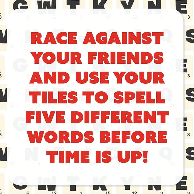 Dabble® Word Game | Fast-Paced Family Board Game | Enhances Spelling and Vocabulary for All Ages | Spell The First Five Words | Award-Winning and Educational Learning Game | Great Game for All Ages