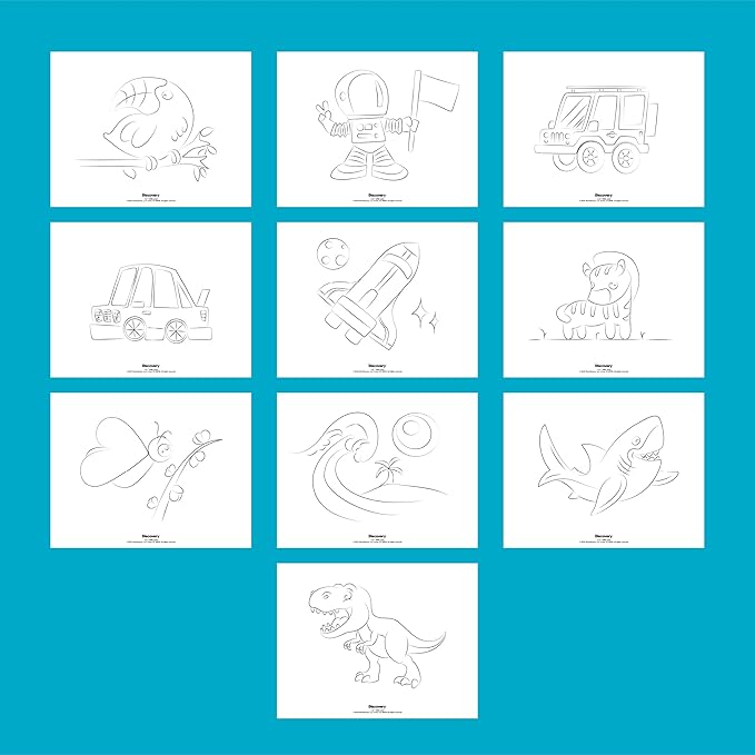 Discovery™ Glow Tracing Light-Up Art Tablet – Includes 10 Templates, 10 Blank Sheets, 6 Washable Markers| Writing Drawing Tablet for Kids| Craft Kit for Boys Girls| Doodle Board Drawing Pad Toy Gift