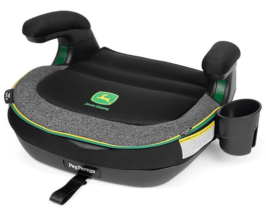 Peg Perego Viaggio Shuttle - Booster Car Seat - for Children from 40 to 120 lbs - Made in Italy - John Deere (Black & Green)