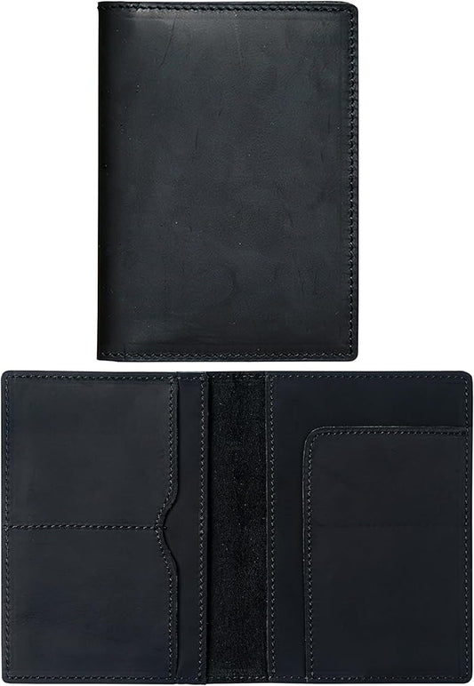 HIFA Leather Passport Holder, Handmade Passport Cover with Card and Ticket Slot - Genuine Leather, Elegant Design, Easy Access - Passport Case, Passport Wallet, Passport Holder