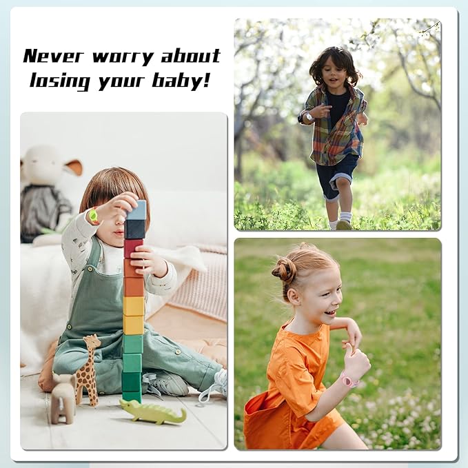 Kids Bracelet Compatible with AirTag, GPS Kid Tracker Holder Braided Wristband for Apple Air Tag, 2022 Upgraded Nylon Adjustable Anti Lost Airtag Watch Band for Kids Children Elders (Orange)