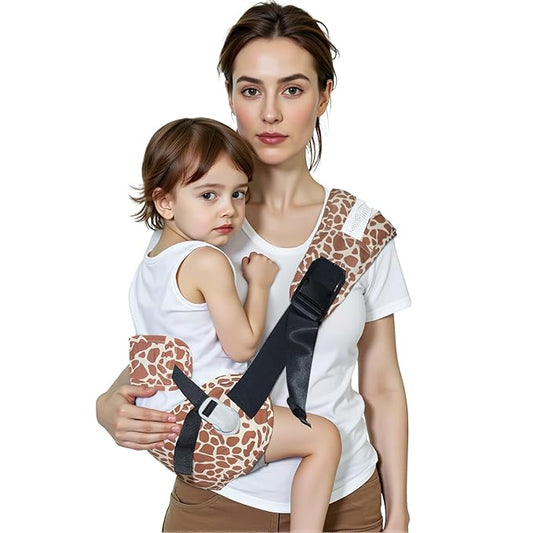 Baby Carrier Newborn to Toddler-Adjustable Baby Sling Carrier,Toddler Carrier for 25-60lbs,Comfortable Baby Sling for Hands-Free Carrying (Coral Leopard Print)