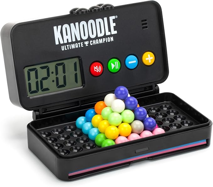 Educational Insights Kanoodle Ultimate Champion - 3D Brain Teaser Puzzle with Timer, Handheld Travel Games & Toys for Single Player, Challenging Logic Puzzles & Gifts for Kids, Teens & Adults Ages 7+