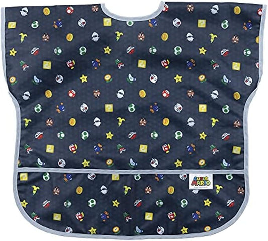 Bumkins Bibs - Toddler Bibs, Waterproof, Large for 1-3 Years, Short Sleeve