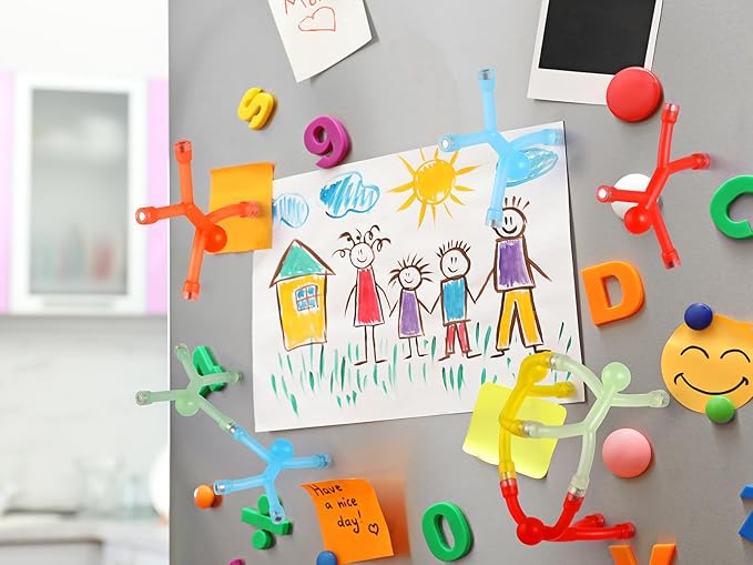 60 Pcs Magnetic-Toys-Men-People, Magnets for Kids Travel Toys, for Refrigerator Magnets, Office, Whiteboard Decoration