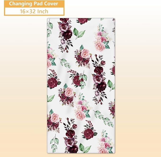 Custom Baby Crib Bedding Set, 5 Pcs Personalized Name Baby Crib Sets for Infant Toddler, Purple Highland Cow Nursery Bedding Set for Baby Girls, Double Layer Baby Bedding Sets Customized Gifts