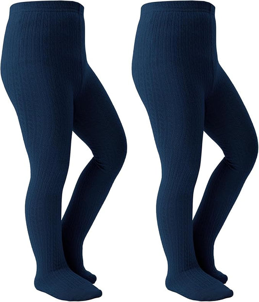 Girls Tights Seamless Toddler Stockings Tights Soft Cotton Cable Knit Baby Girl Tights Leggings 4-12 Years